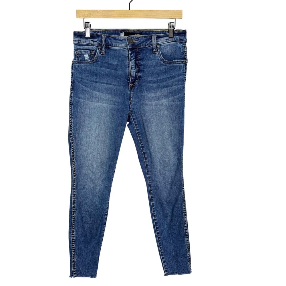 Kut From The Kloth 4P High Rise Donna Fab Ab Ankle Skinny Jeans Medium Wash Blue